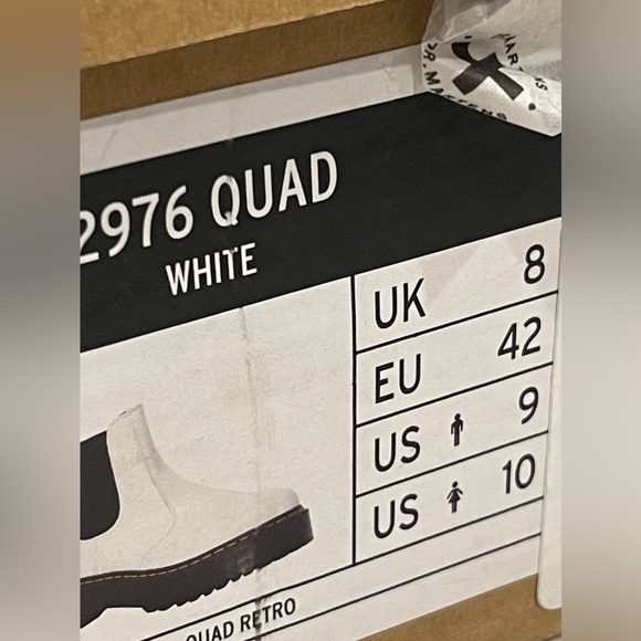 Dr. Martens 2976 Quad White Boots - Picture 4 of 9